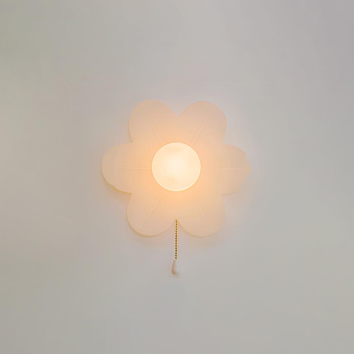 Bov Nordic Art Flowers Resin Wall Lamp