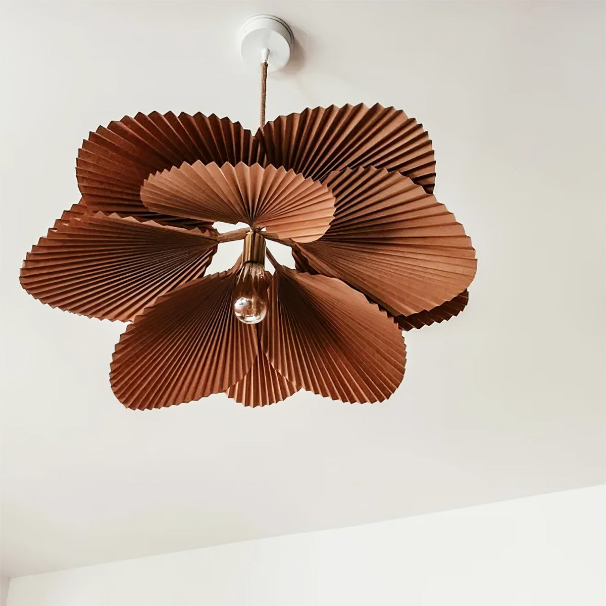 Wedugil Folded Leaf Lotus Pendant Lamp Paper