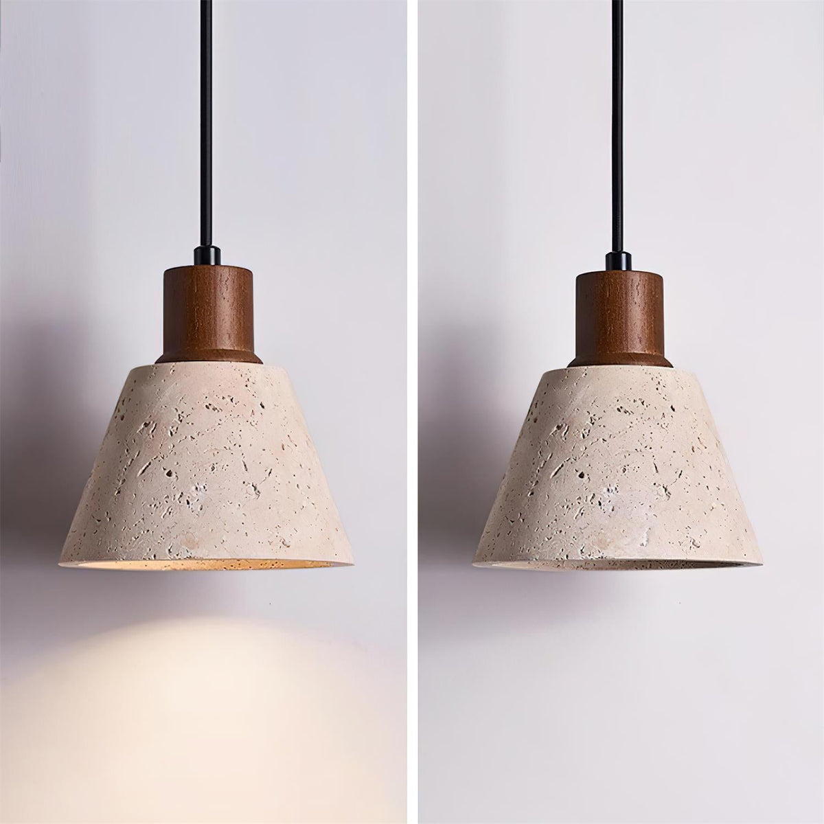 Caven Pendant Light Travertine Cluster