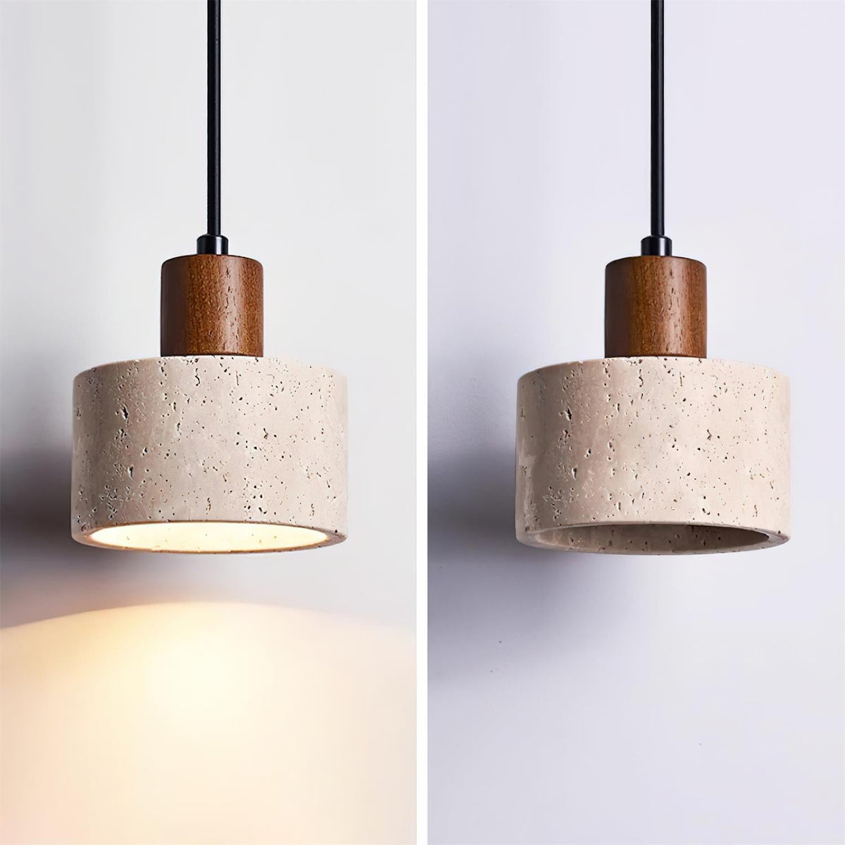 Caven Pendant Light Travertine Cluster