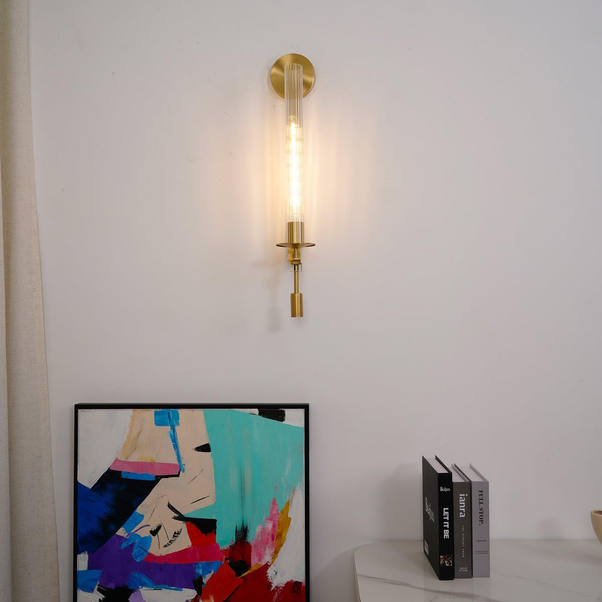 Cigunuk Indoor Wall Lamp Glass Farmhouse