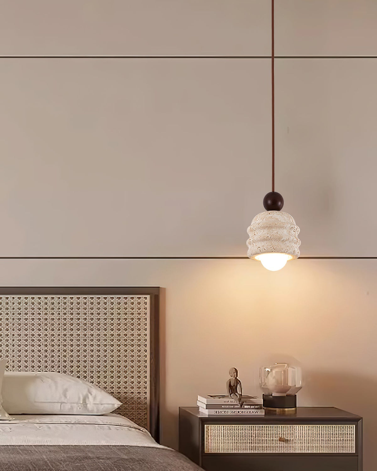 Tavinenne Travertine Ripple Pendant Light