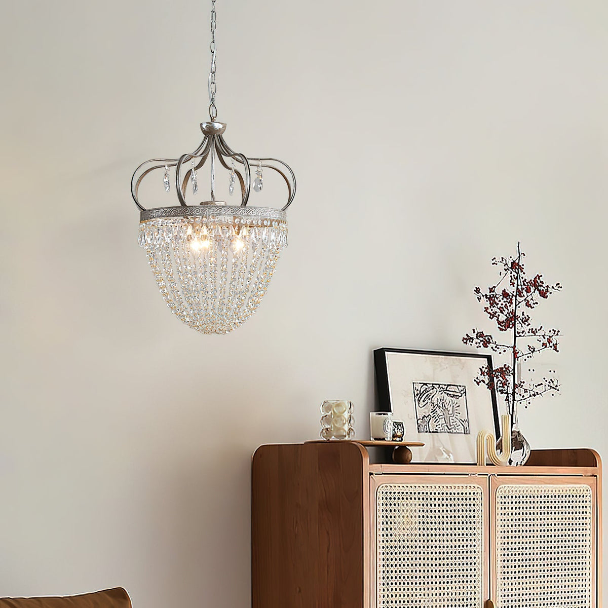 Abella Tear Drop Crystal Chandelier