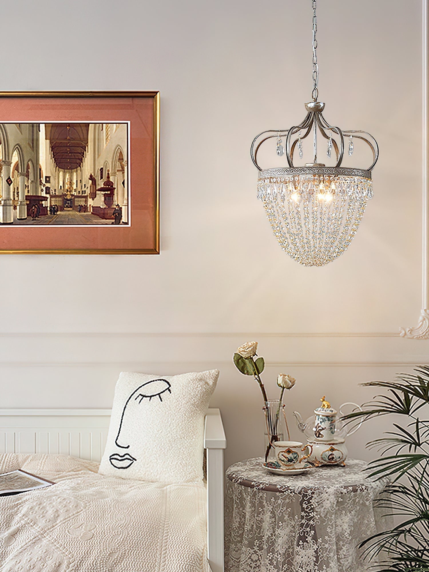 Abella Tear Drop Crystal Chandelier