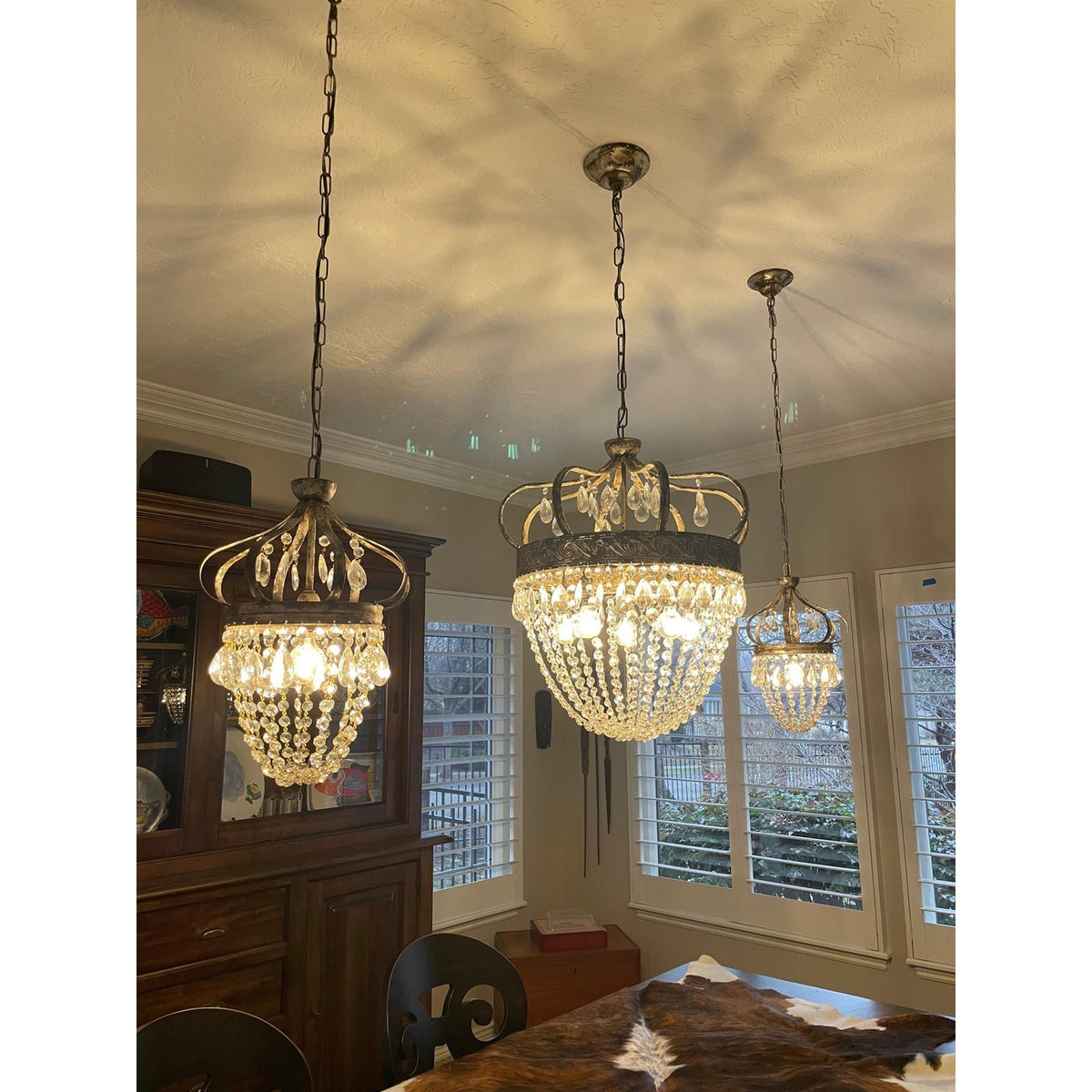 Abella Tear Drop Crystal Chandelier