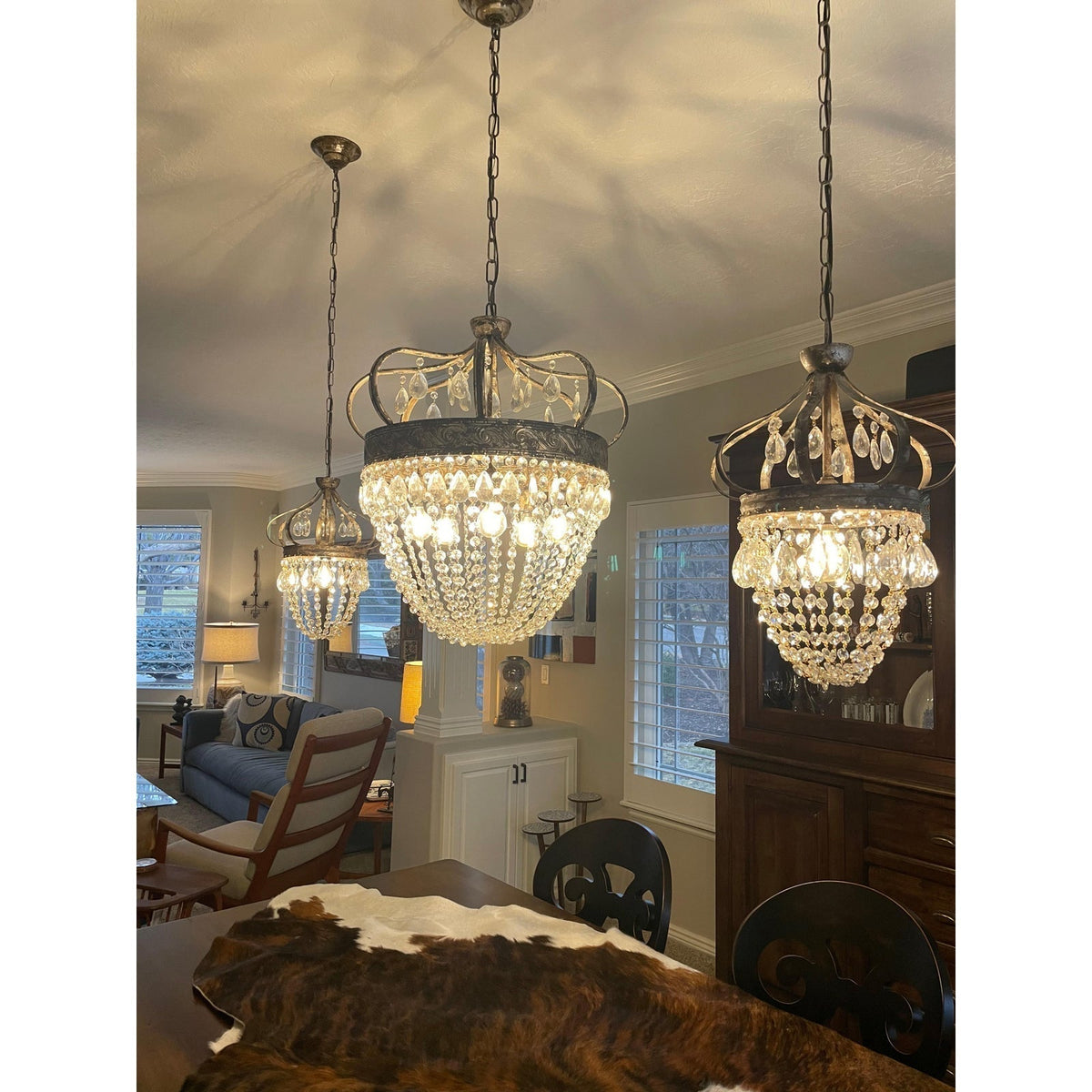 Abella Tear Drop Crystal Chandelier