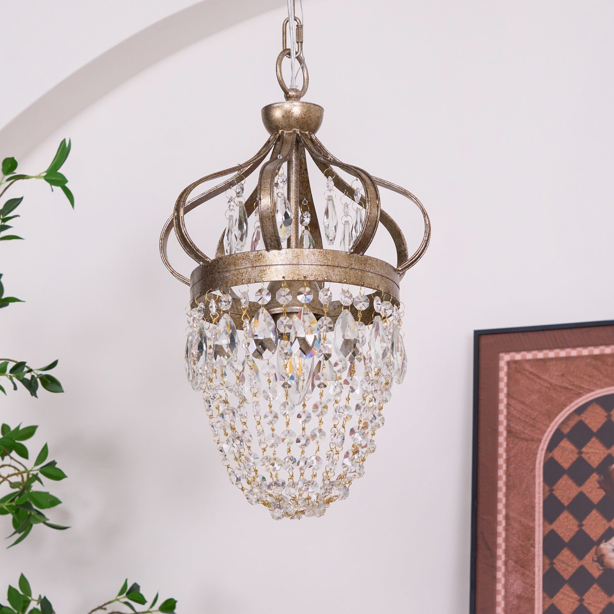 Abella Tear Drop Crystal Chandelier