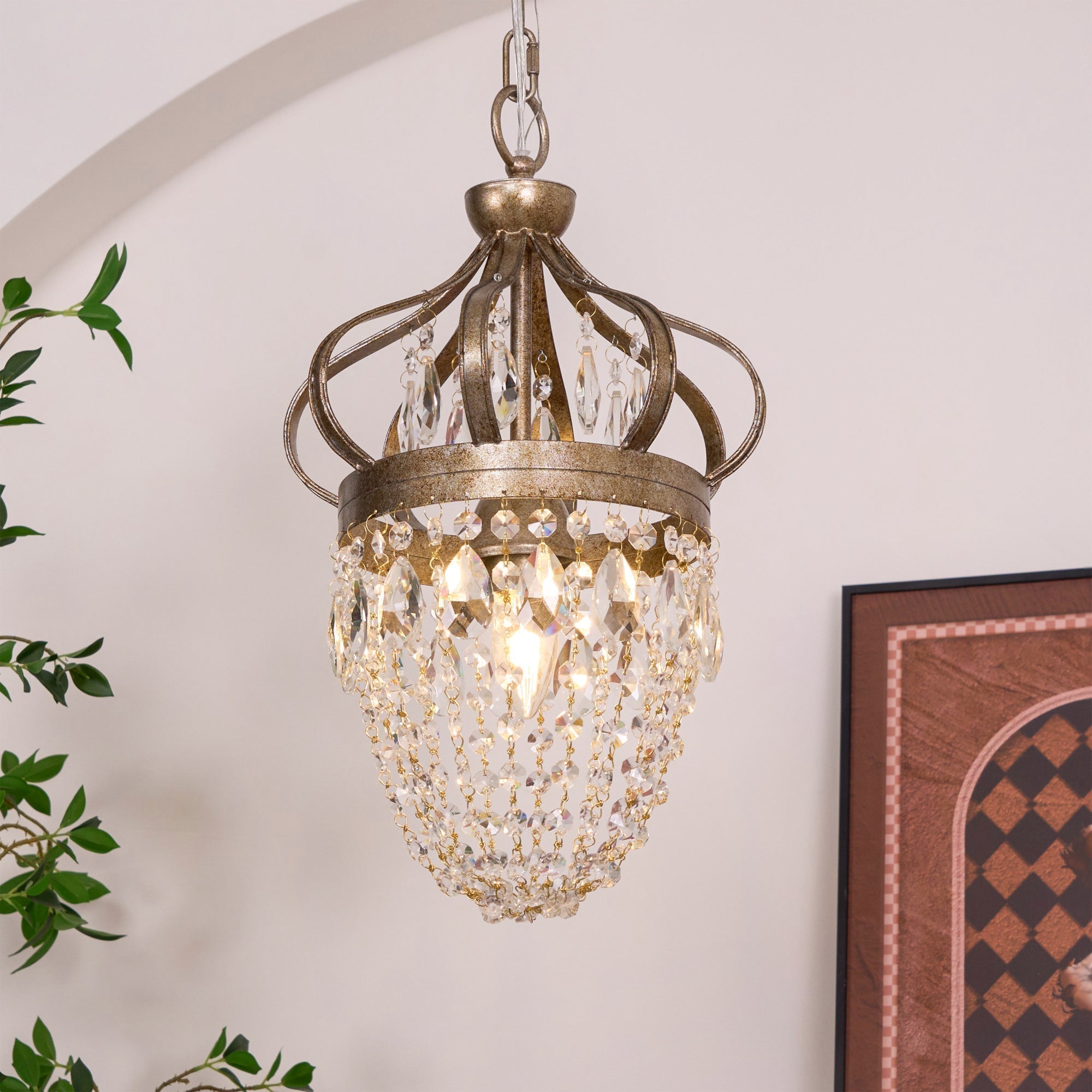 Abella Tear Drop Crystal Chandelier