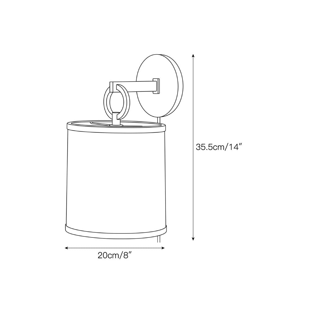 Full Circle Plug-in Wall Sconce