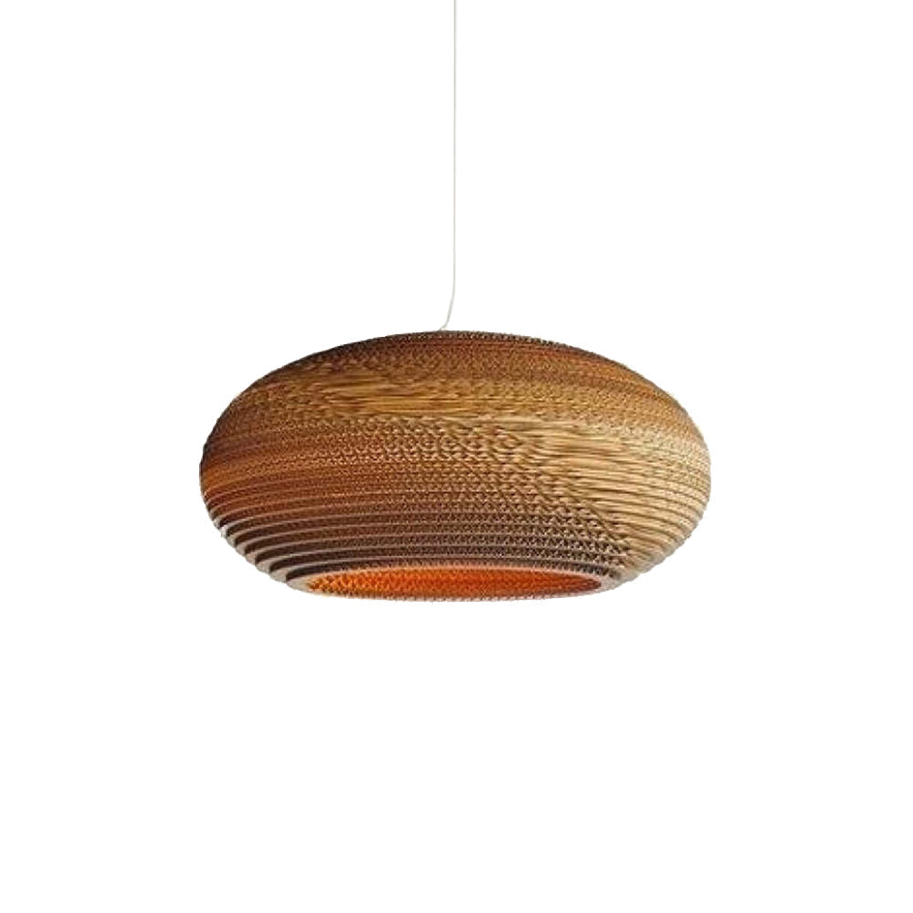 Cekitod Pastoral Silkworm Rustic Paper Pendant Light