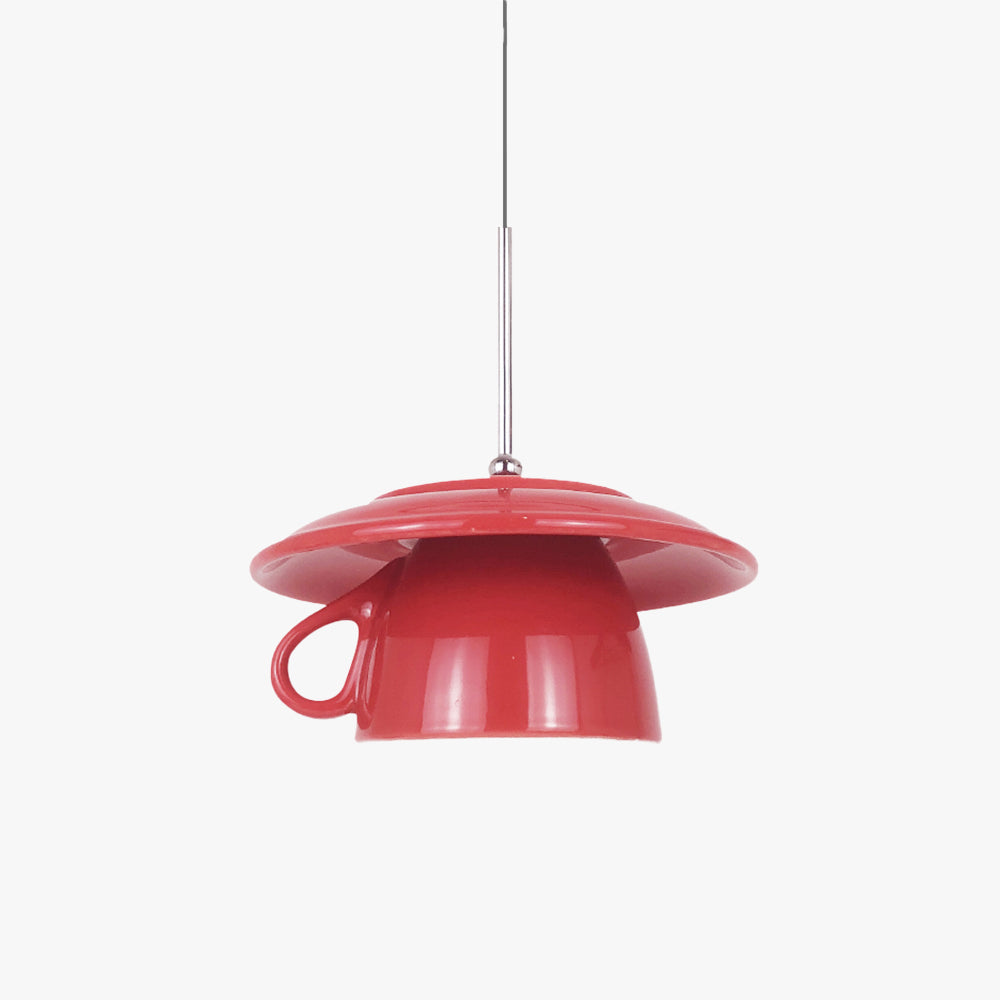 Tidinone Modern Cup Ceramic LED Pendant Light Bedroom