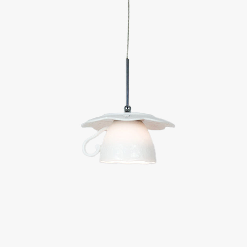 Zarupula Vintage Lovely Cup Ceramic Pendant Light Living Room