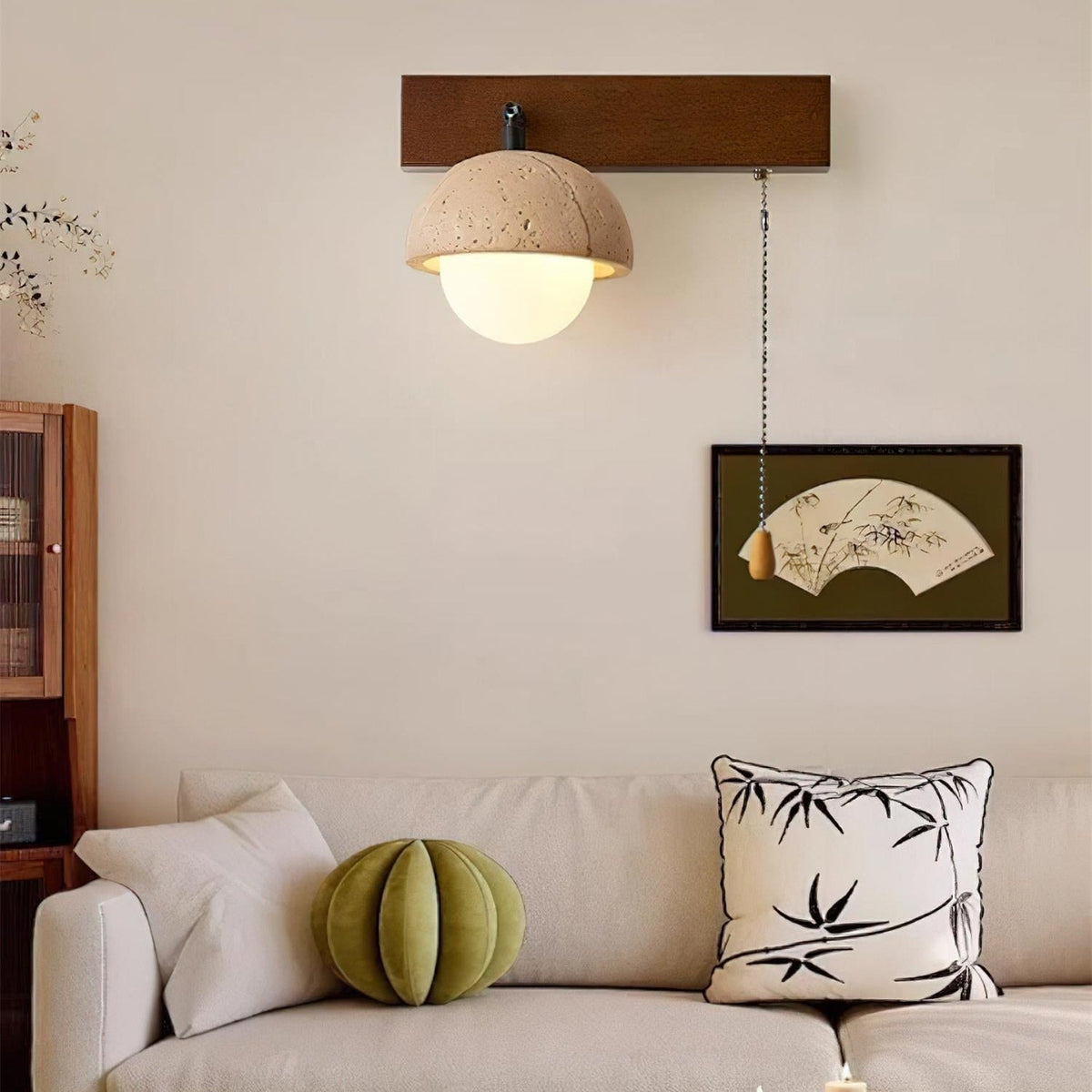 Valenelle Travertine Wall Lamp
