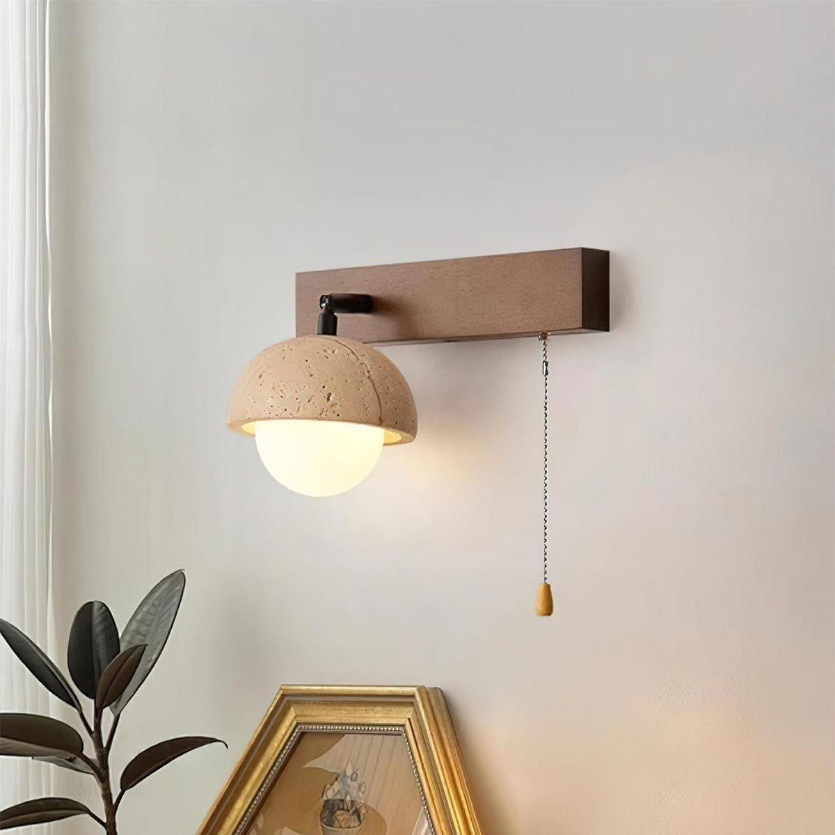Valenelle Travertine Wall Lamp