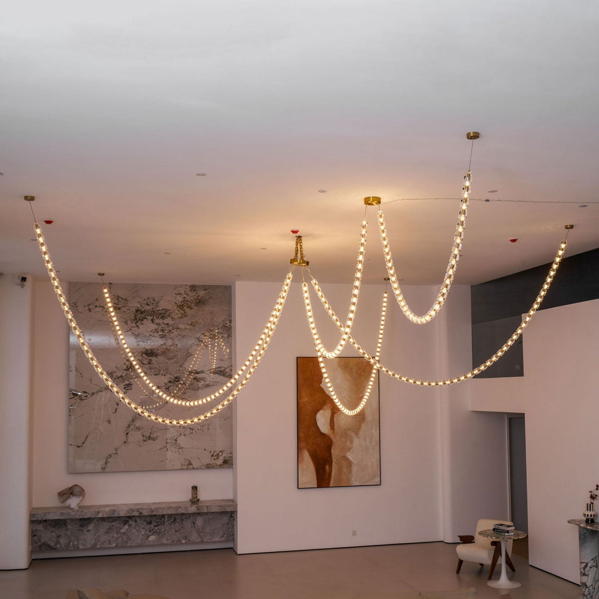 Nexus Gold Crystal Chandelier