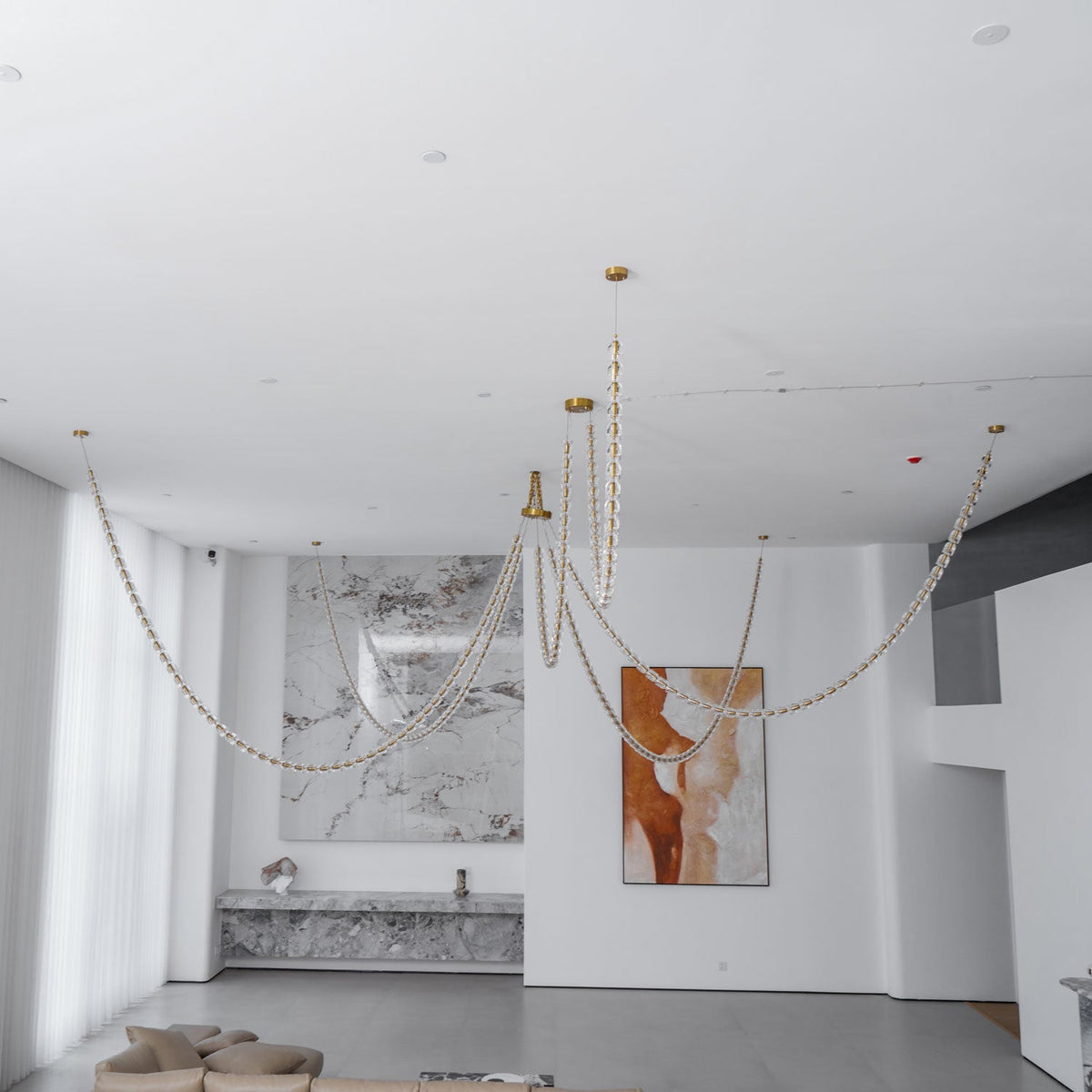Nexus Gold Crystal Chandelier