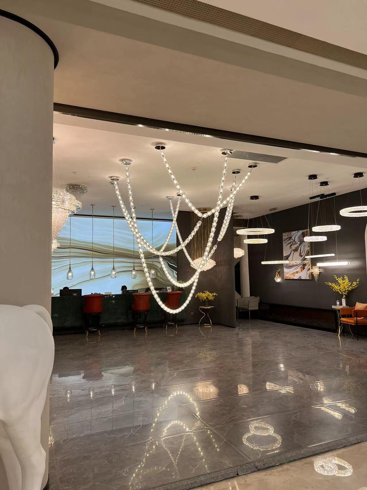 Nexus Chrome Crystal Chandelier