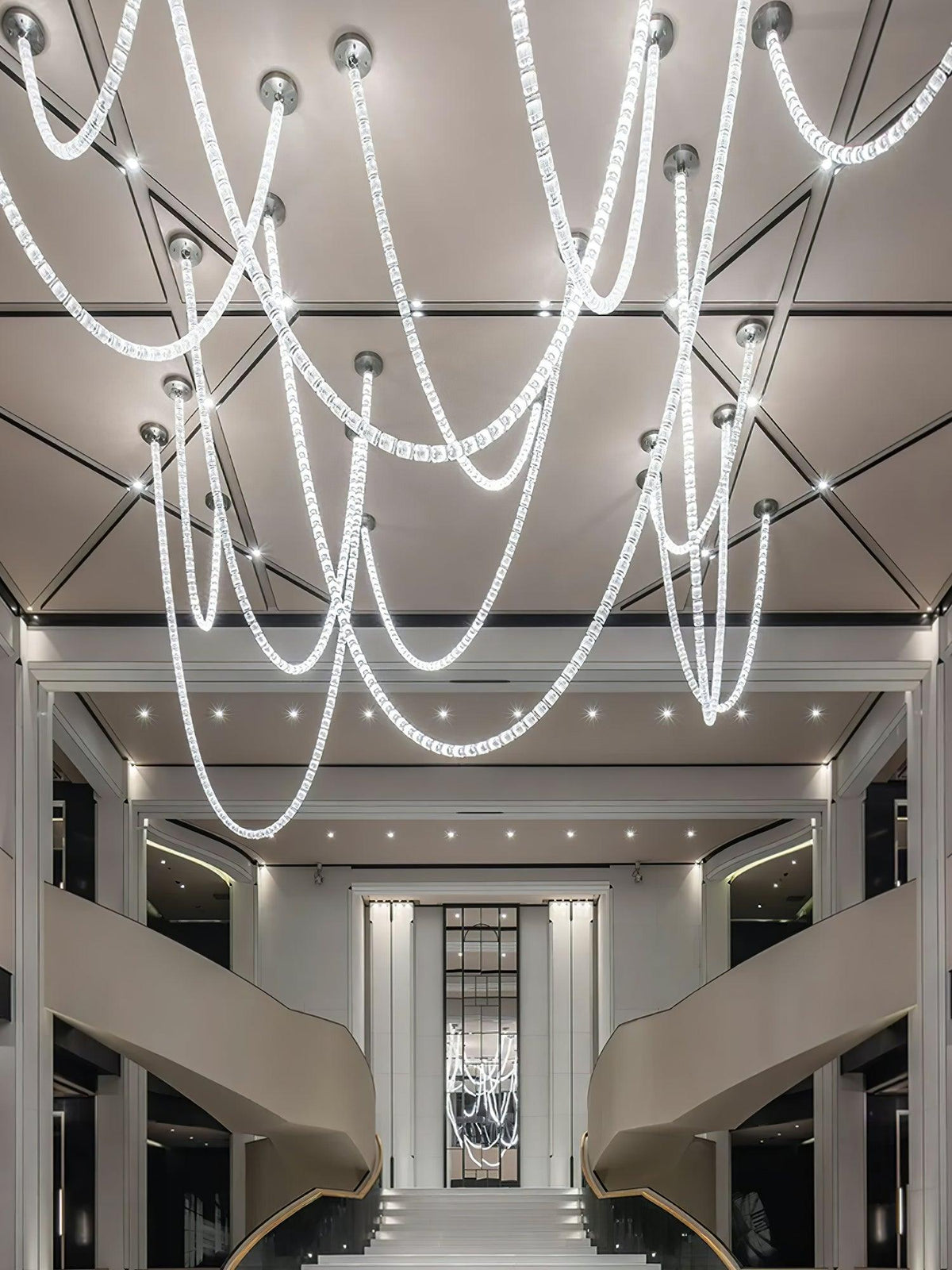 Cascade Modern Acrylic Chandelier