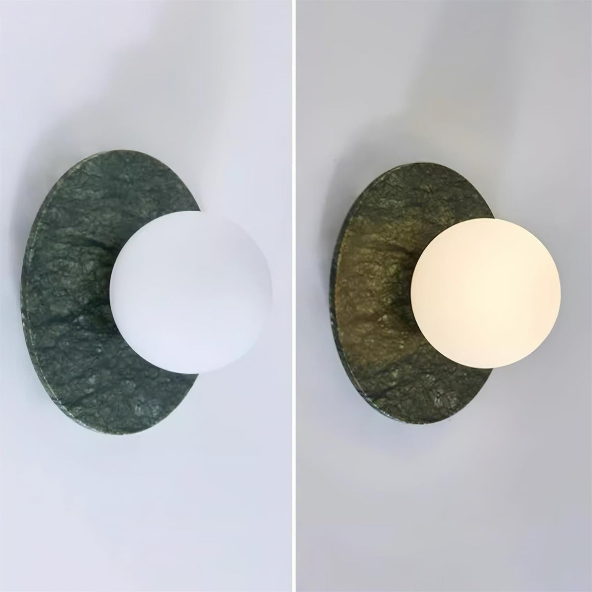 Teredad Minimalist Globe Marble Wall Lamp
