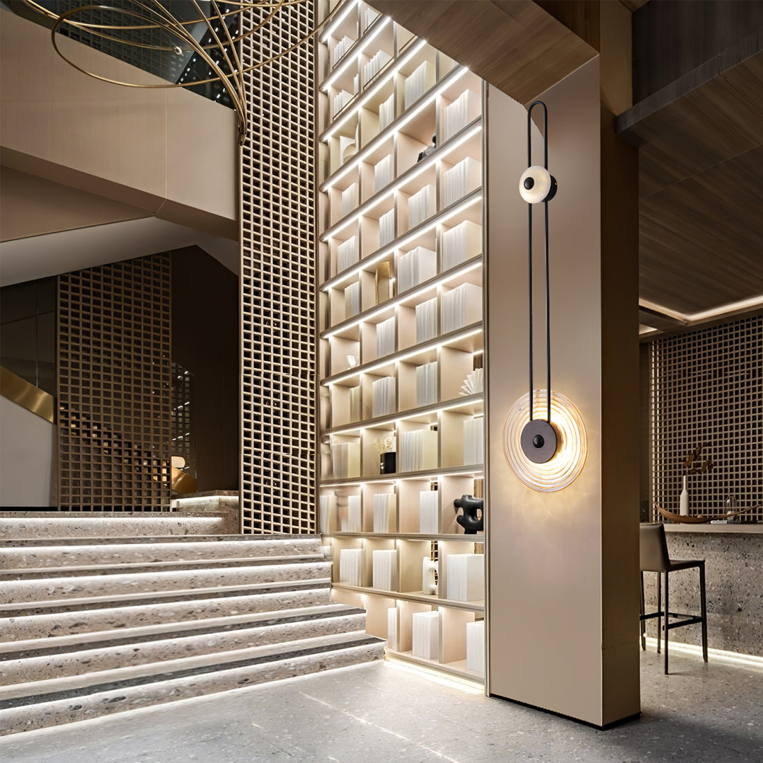 Eiroraria Wall Lamp Sculptural Geometry Alabaster