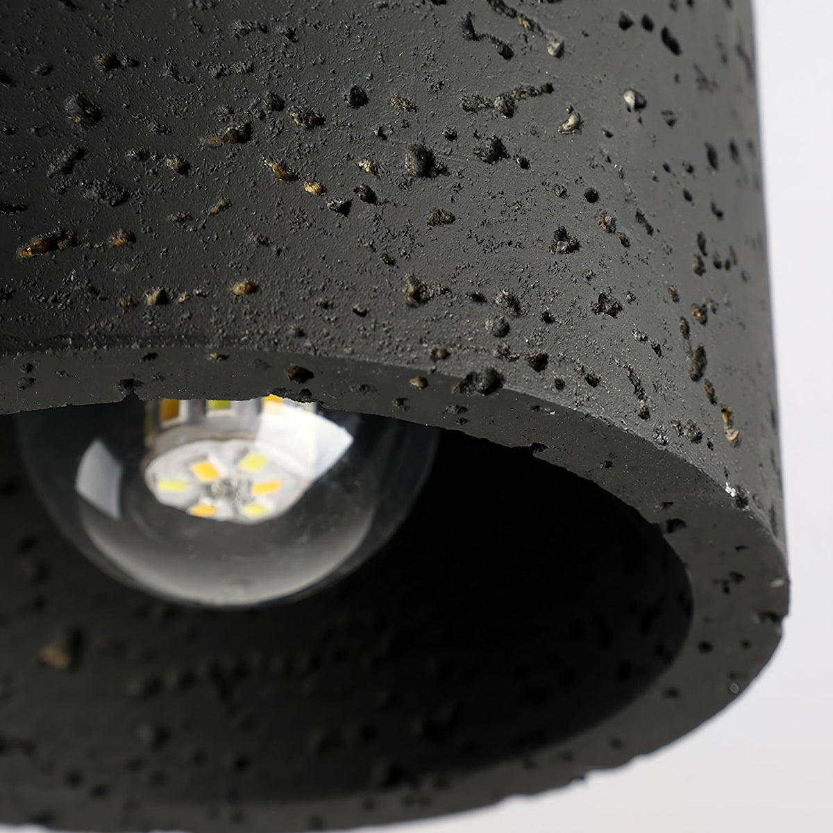 Rilon Sqaure&Round Ceiling Light Black& Yellow Travertine