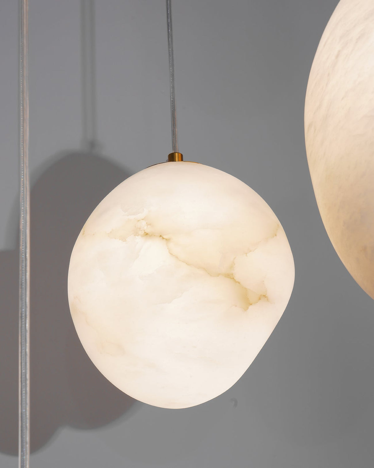 Ralen Pendant Lamp Alabaster Brass Sophistication