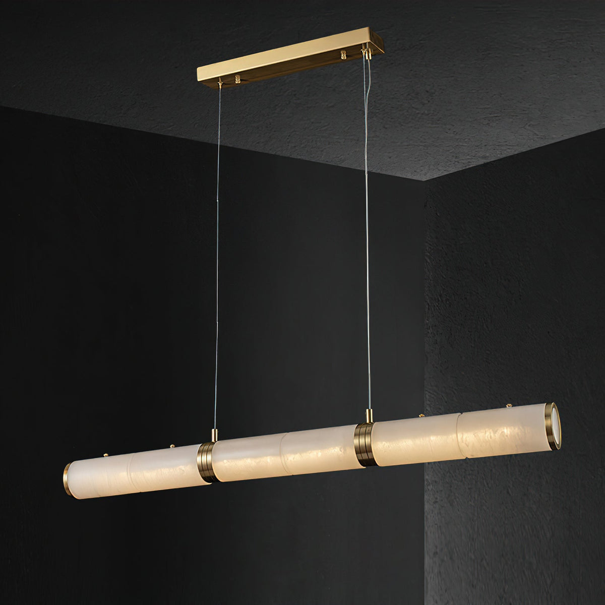 Garonne Alabaster Linear Chandelier