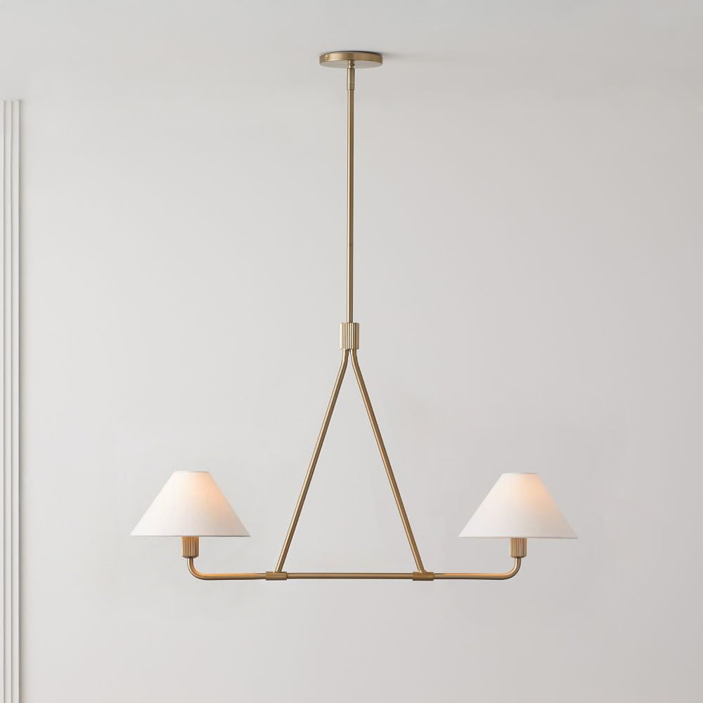Ornuvyh Vintage Industrial Metal Fabric Chandelier