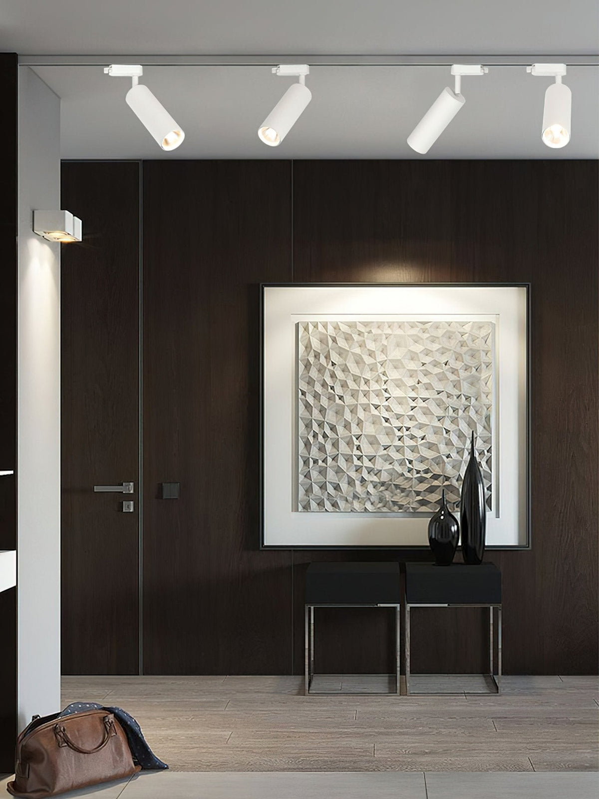 Bera Track Light Gilded Cylindrical for Living Room