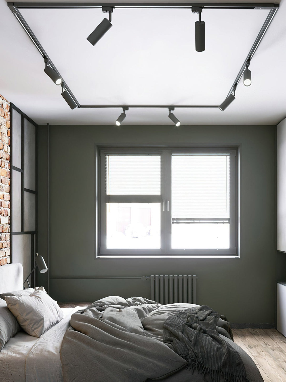 Bera Track Light Gilded Cylindrical for Living Room