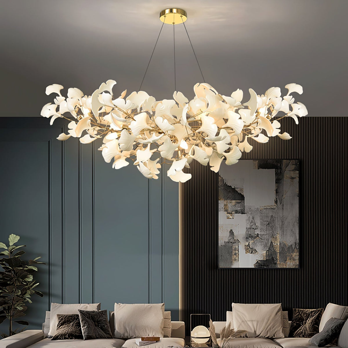 Fipomod Luxury Chandelier Ceramics Living Room U arc shape