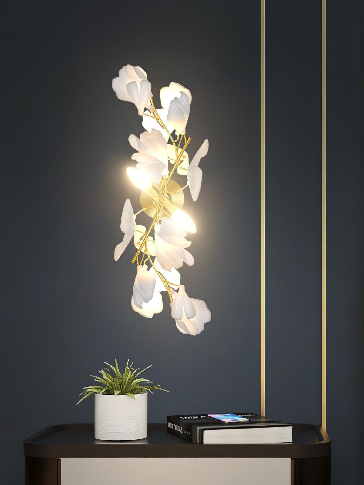 Gavriel Gingko Flowers Ceramics Wall Lamp