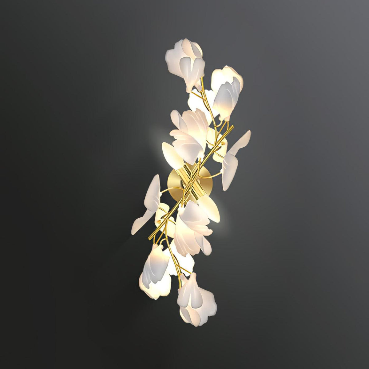 Gavriel Gingko Flowers Ceramics Wall Lamp