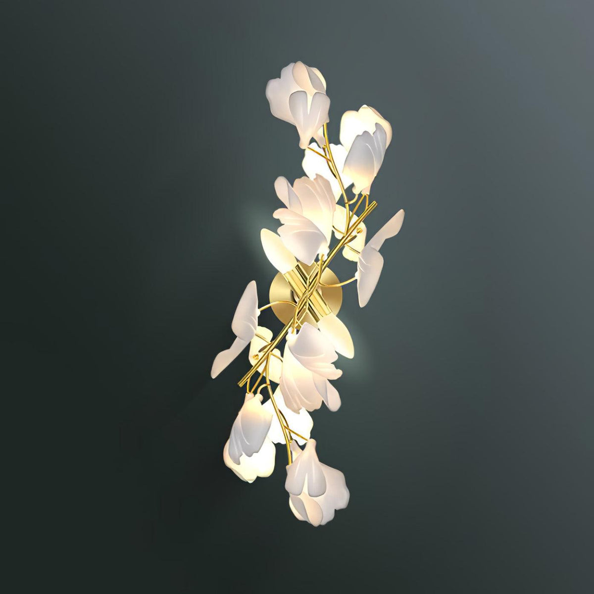Gavriel Gingko Flowers Ceramics Wall Lamp