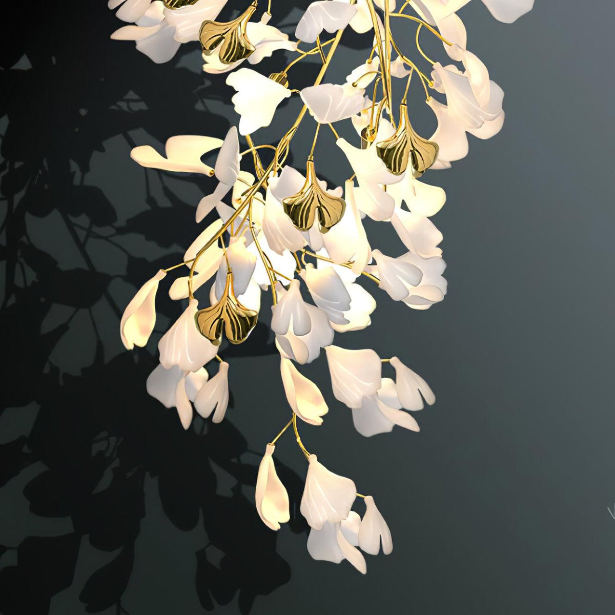 Gavriel Gingko Flowers Ceramics Wall Lamp