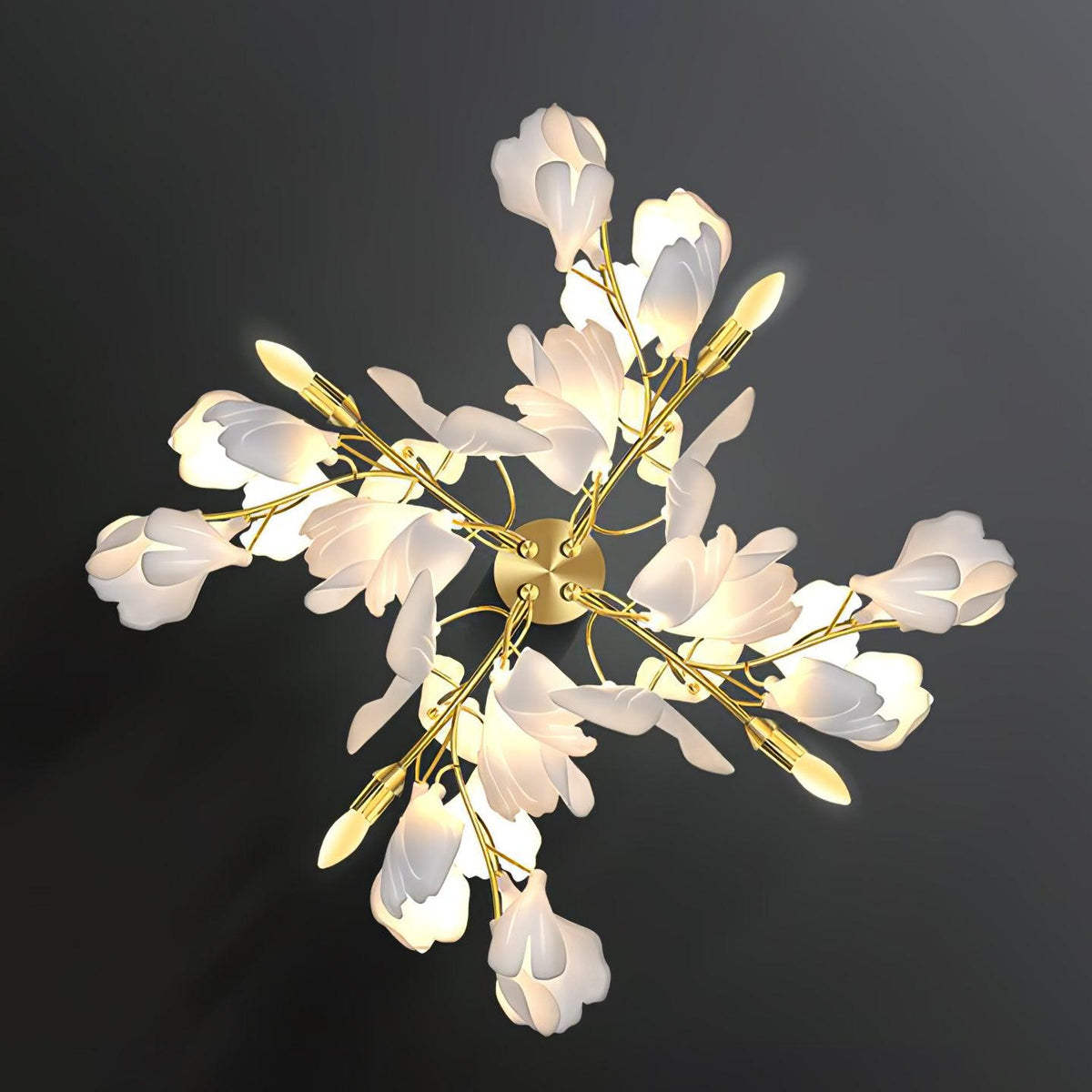 Gavriel Gingko Flowers Ceramics Wall Lamp