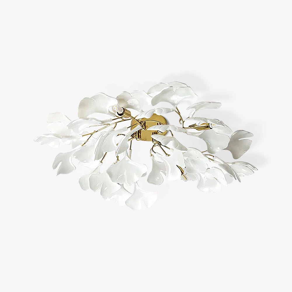 Orienaya Ceiling Lamp Gingko Leaves with Brass Branch