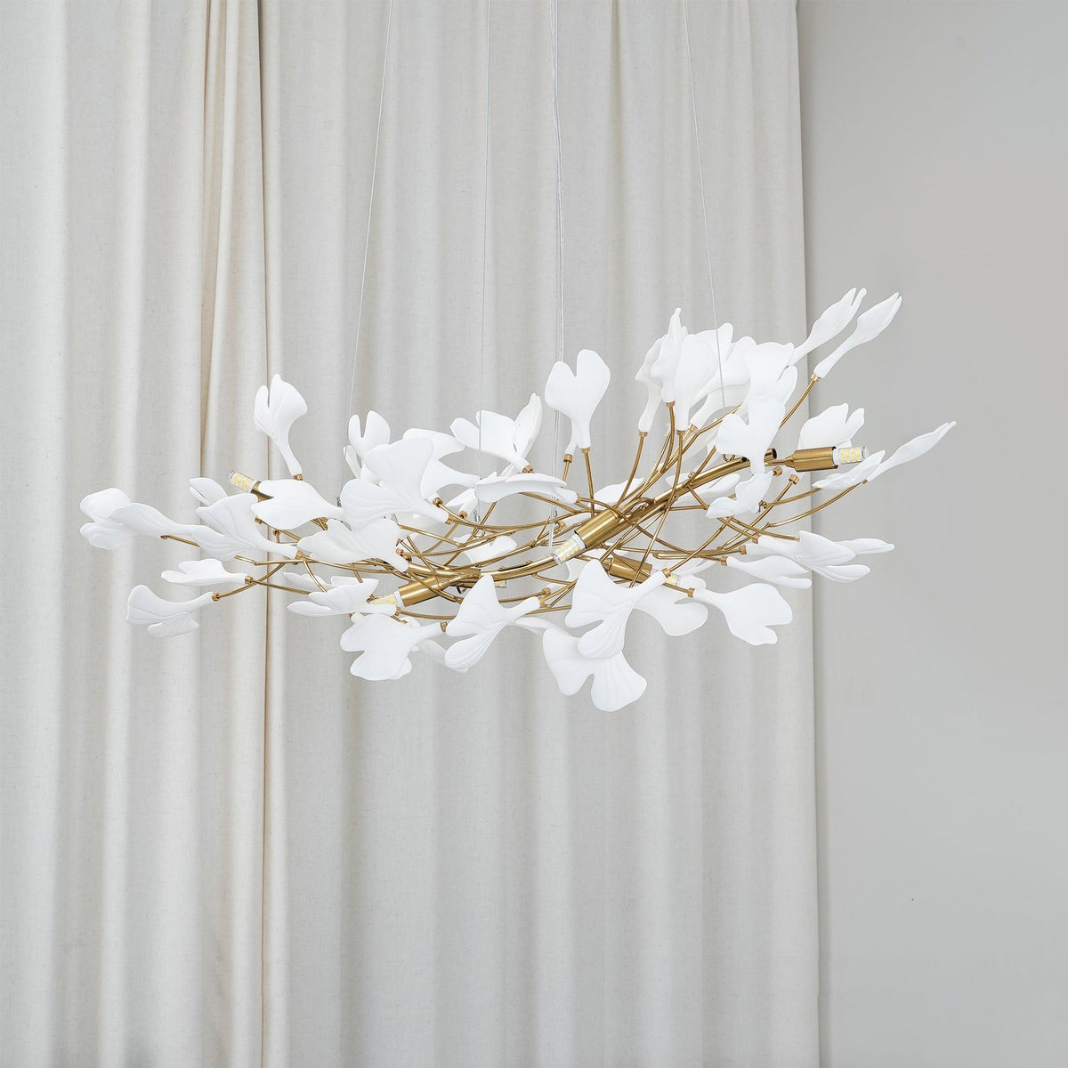 Cereian Chandelier Ceramic Gingko Petal