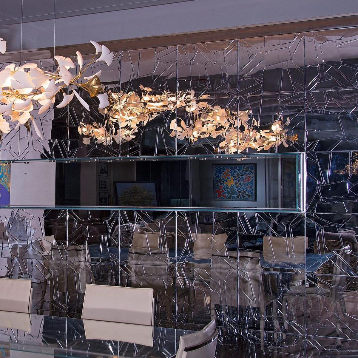 Gingko Chandelier G Style Leaf Branch Shape Modern