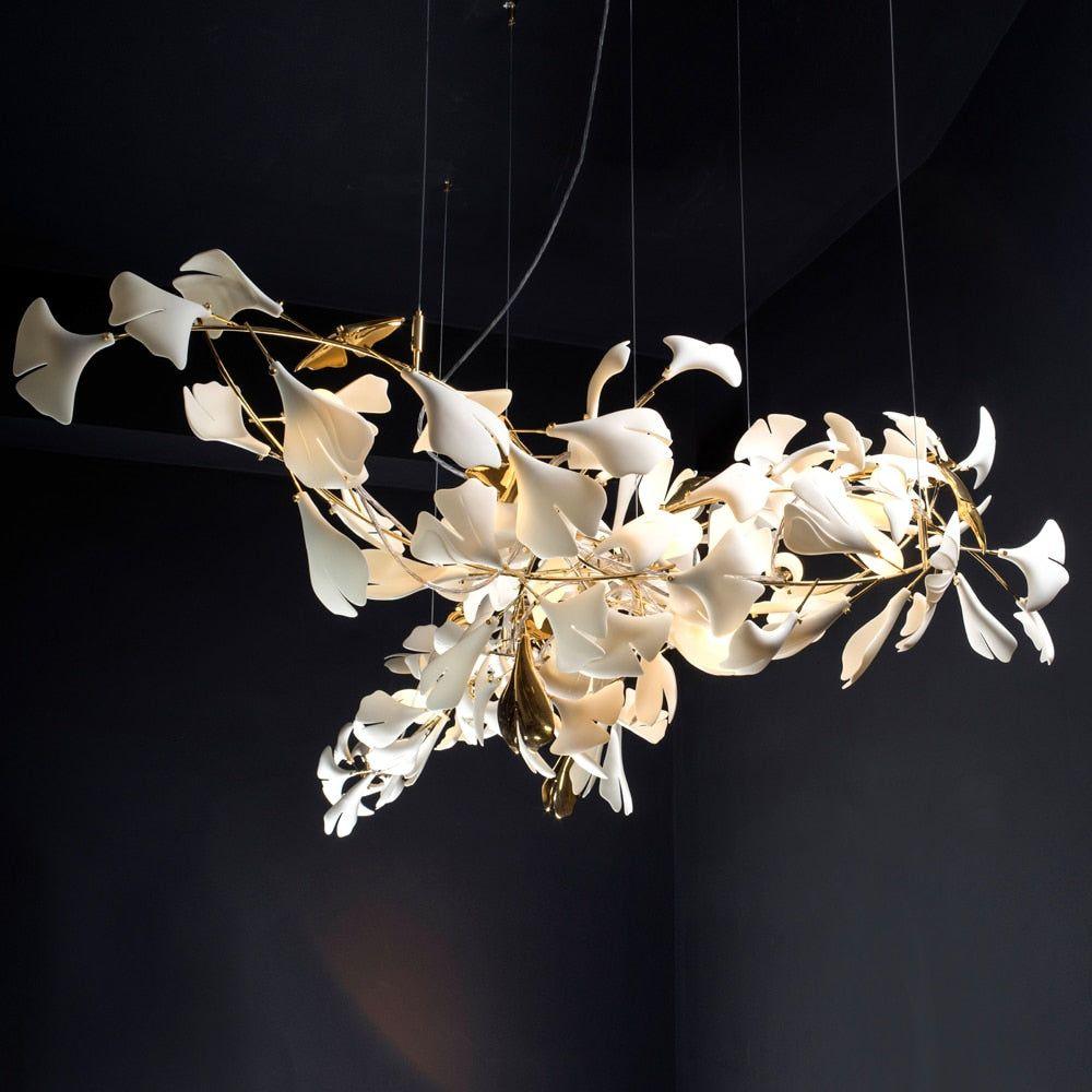 Gingko Chandelier G Style Leaf Branch Shape Modern