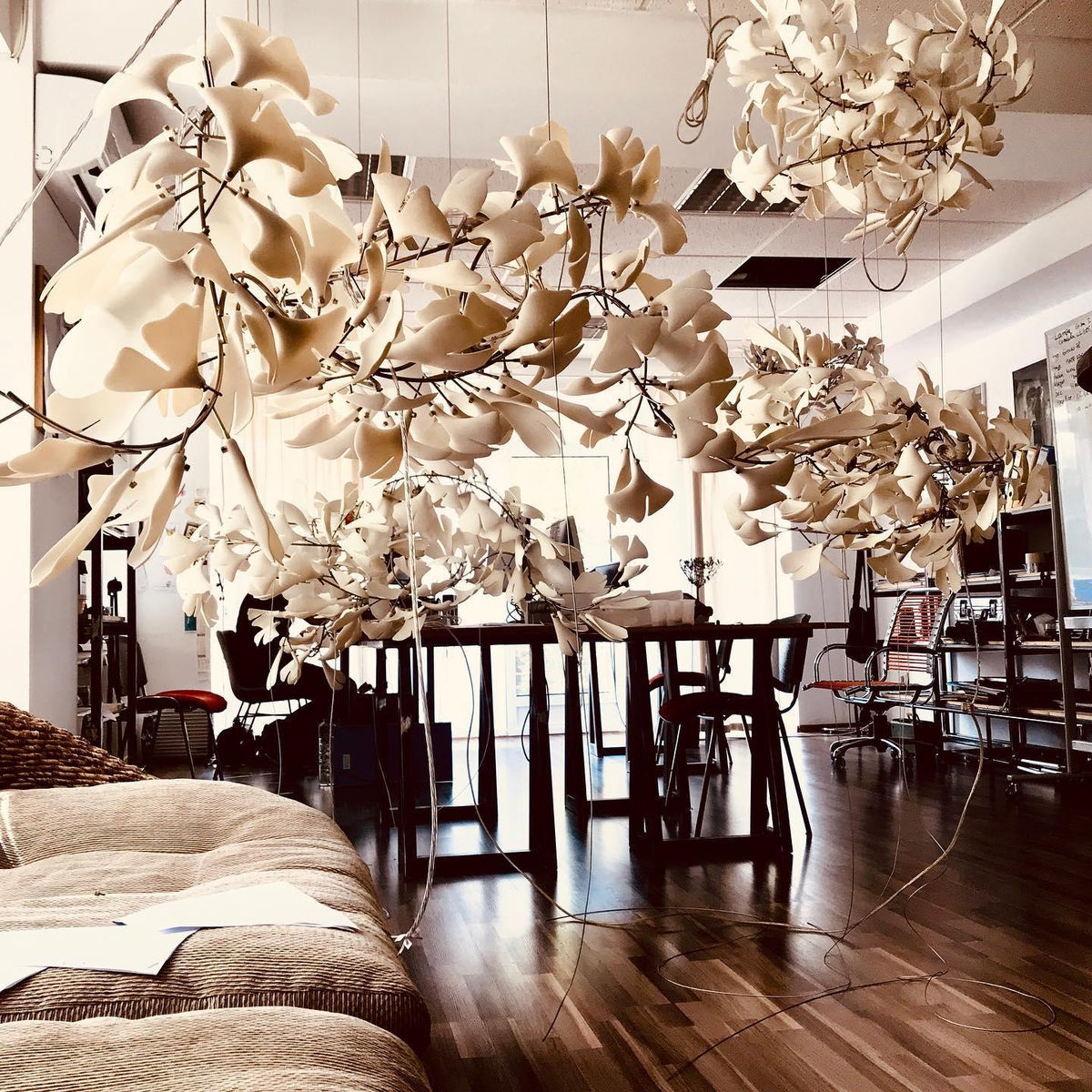 Gingko Chandelier G Style Leaf Branch Shape Modern