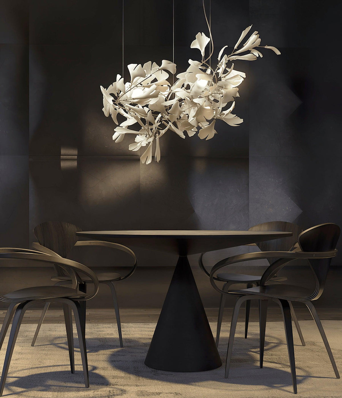 Gingko Chandelier G Style Leaf Branch Shape Modern