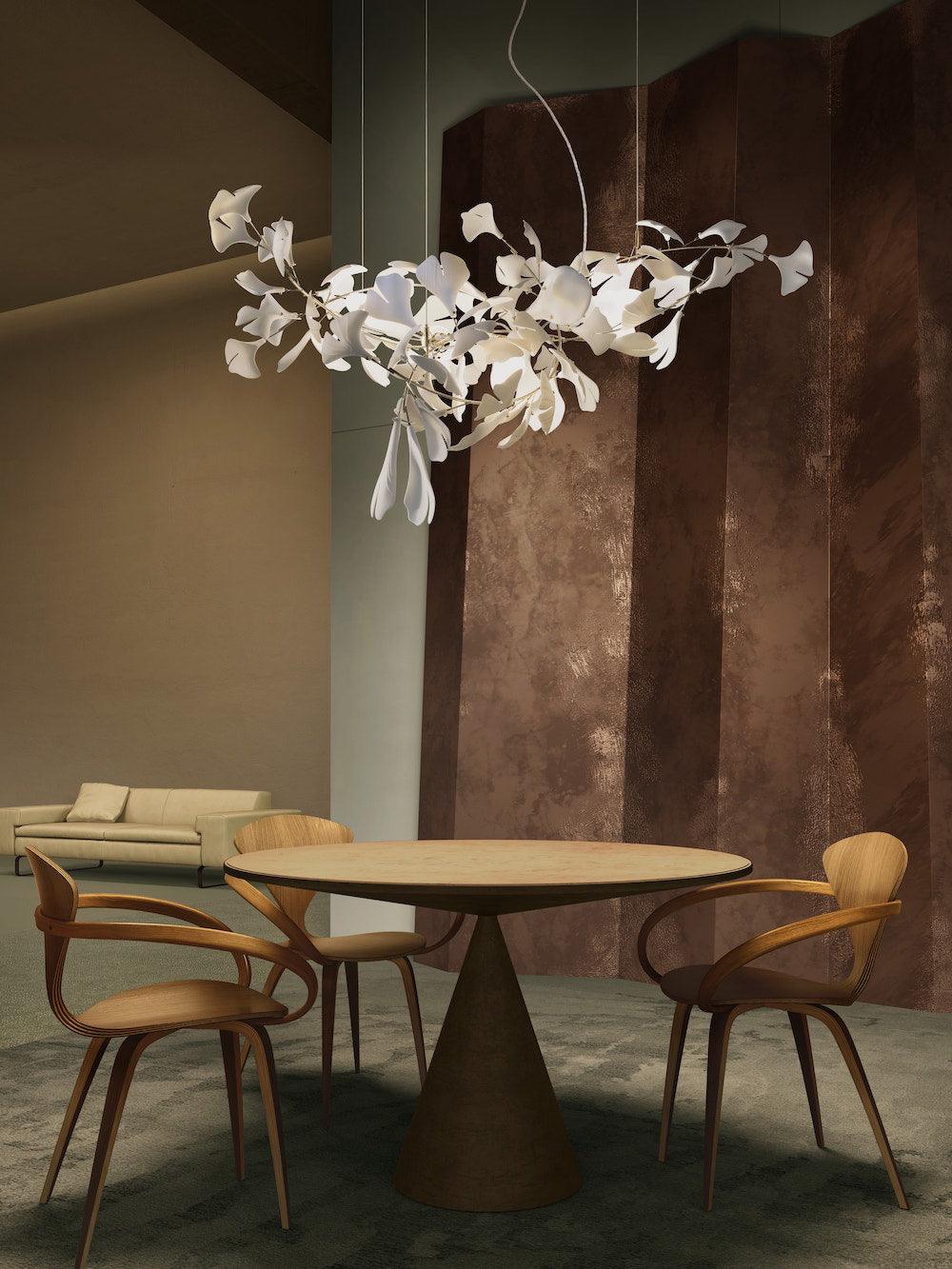 Gingko Chandelier G Style Leaf Branch Shape Modern