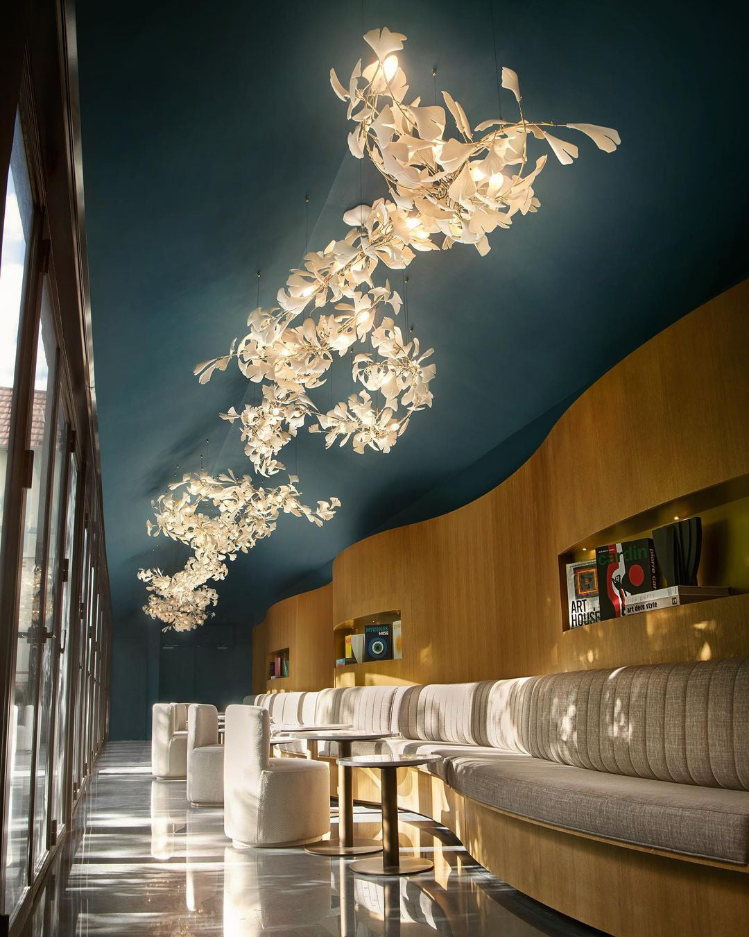 Gingko Chandelier G Style Leaf Branch Shape Modern