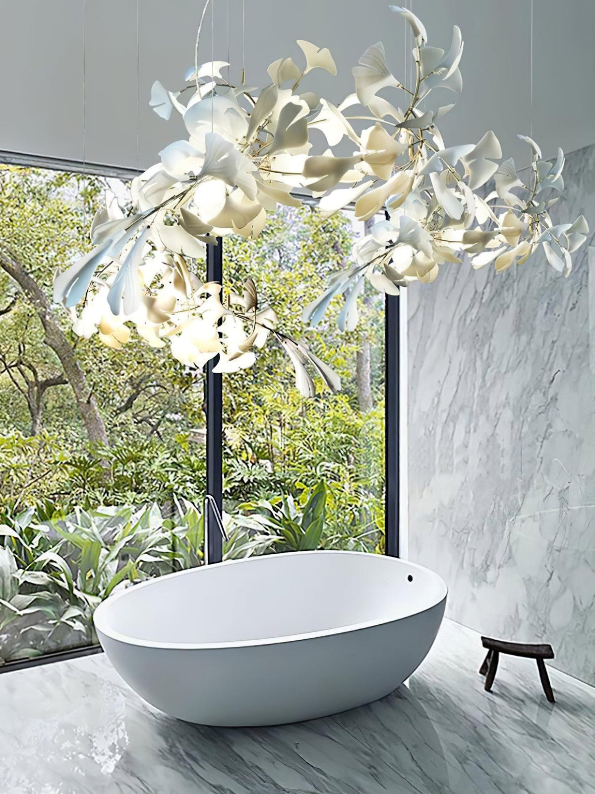 Gingko Chandelier G Style Leaf Branch Shape Modern
