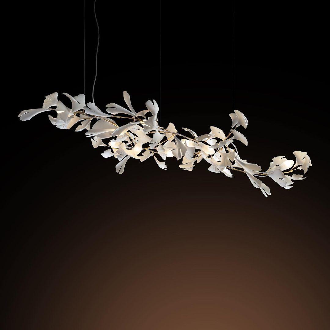 Gingko Chandelier G Style Leaf Branch Shape Modern