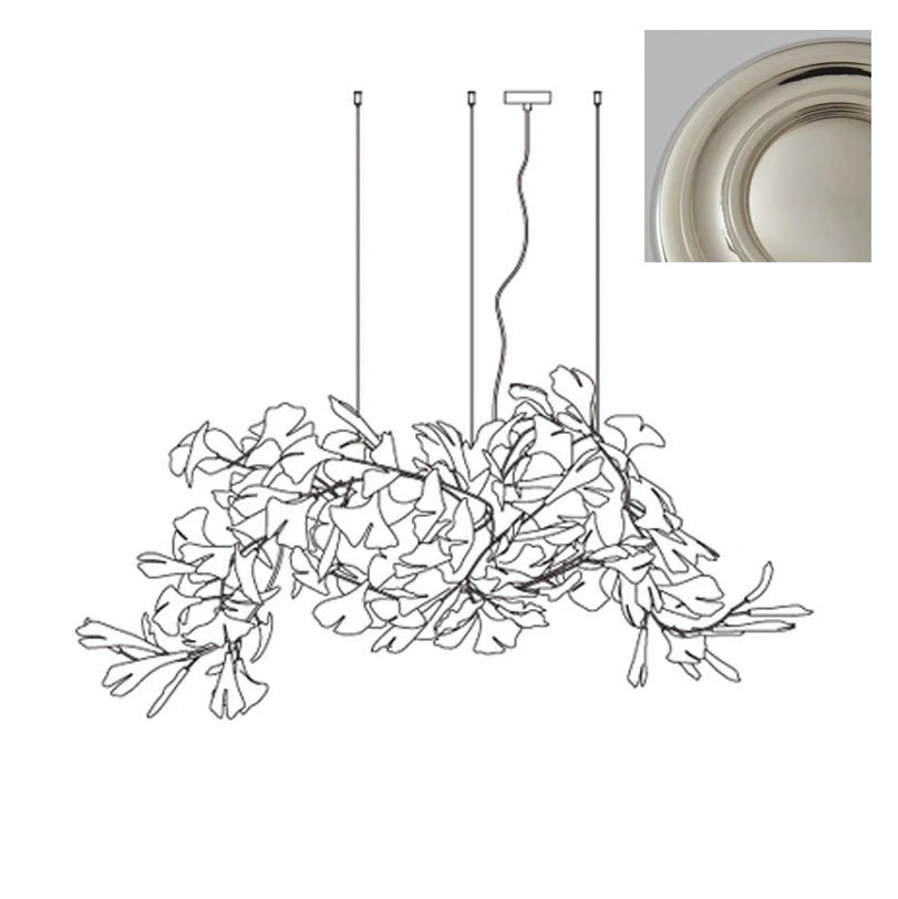 Gingko Chandelier G Style Leaf Branch Shape Modern