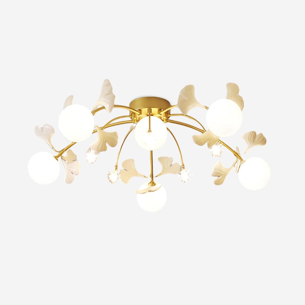 Liorarel Gingko Glass Ball Ceiling Light