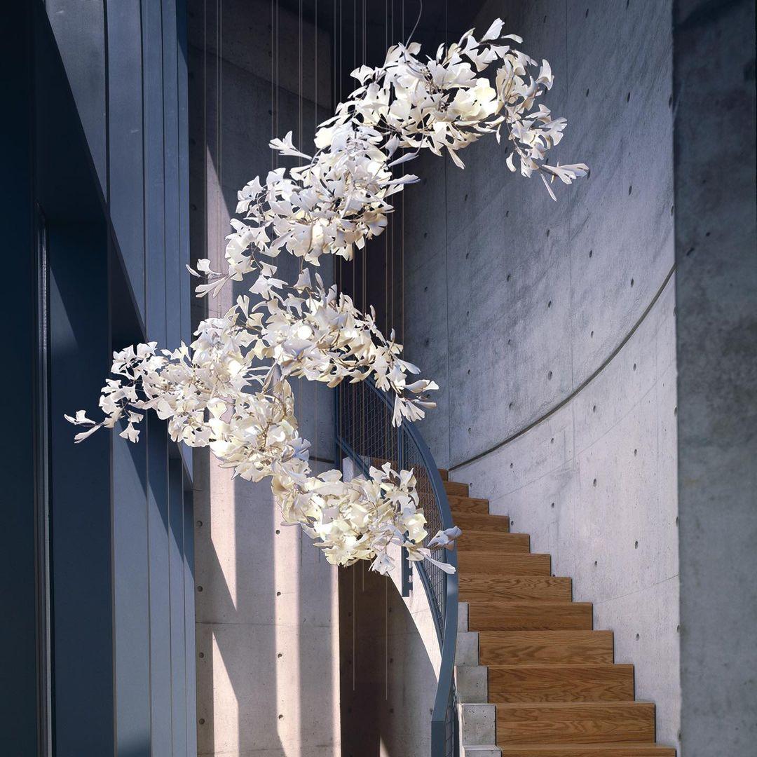 Cerivissa Gingko Ceramic Combination Chandelier