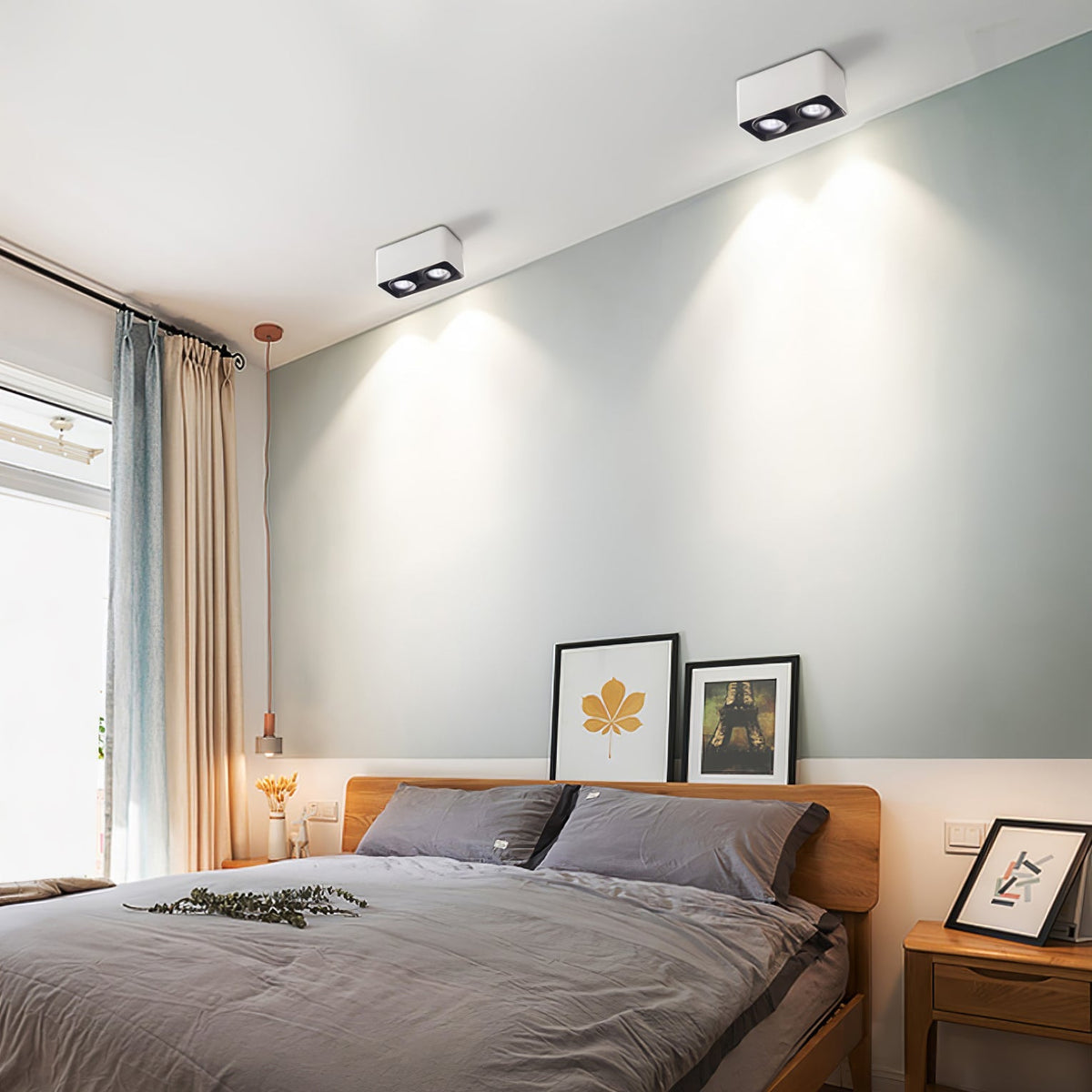Devely Spotlight Surface Mount Twin LED Angular Minimalist